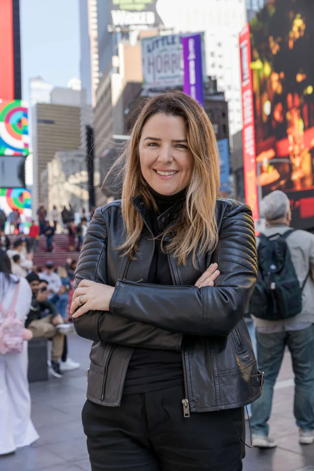 Andreza Araújo na Times Square